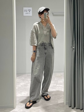 「GLOBAL WORK（グローバルワーク）のアイテム（帽子）」を使った、ヒカリさん（レディース・167cm）の夏コーディネート