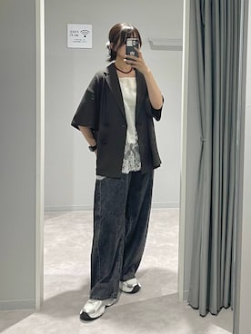 「GLOBAL WORK（グローバルワーク）のアイテム（ジャケット/アウター）」を使った、ヒカリさん（レディース・167cm）の春コーディネート