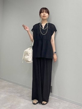 「GLOBAL WORK（グローバルワーク）のアイテム（パンツ）」を使った、ヒカリさん（レディース・167cm）の夏コーディネート
