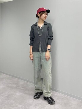 「GLOBAL WORK（グローバルワーク）のアイテム（ハット）」を使った、ヒカリさん（レディース・167cm）の秋コーディネート