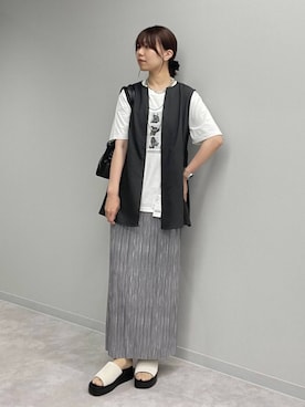 「ショートヘア」｜ヒカリさん（レディース・167cm）の夏コーディネート