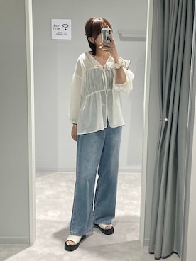 「アイテム（シュシュ）」を使った、ヒカリさん（レディース・167cm・20代）の夏コーディネート