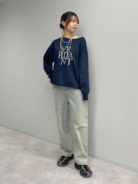 「アイテム（スウェット）」を使った、ヒカリさん（レディース・167cm・20代）の秋コーディネート