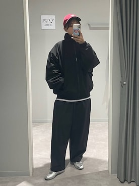 「GLOBAL WORK（グローバルワーク）のアイテム（ブルゾン）」を使った、ヒカリさん（レディース・167cm）の冬コーディネート