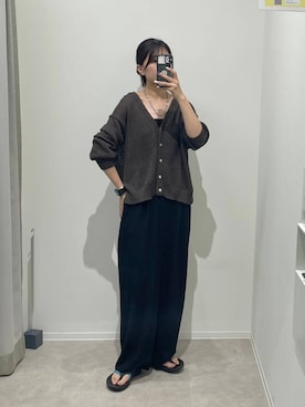「GLOBAL WORK（グローバルワーク）のアイテム（トップス）」を使った、ヒカリさん（レディース・167cm）の夏コーディネート