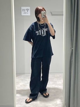 「アイテム（アクセサリー）」を使った、ヒカリさん（レディース・167cm・20代）の夏コーディネート