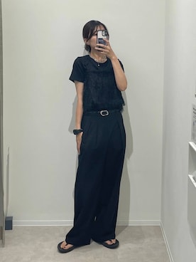 「GLOBAL WORK（グローバルワーク）のアイテム」を使った、ヒカリさん（レディース・167cm）の夏コーディネート