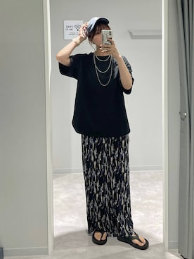 「GLOBAL WORK（グローバルワーク）のアイテム（帽子）」を使った、ヒカリさん（レディース・167cm）の夏コーディネート