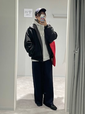 「アイテム（パーカー）」を使った、ヒカリさん（レディース・167cm・20代）の秋コーディネート