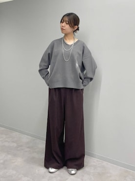 「アイテム（スウェット）」を使った、ヒカリさん（レディース・167cm・20代）の秋コーディネート