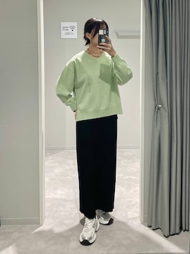 「GLOBAL WORK（グローバルワーク）のアイテム（アクセサリー）」を使った、ヒカリさん（レディース・167cm）の春コーディネート