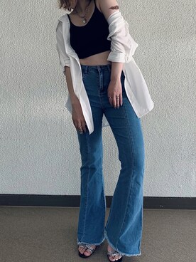 「Luz Llena (philter)（ラズレナ　フィルター）のアイテム」を使った、ヲンさん（レディース・160cm）の夏コーディネート