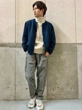 「BACK NUMBER（バックナンバー）のアイテム（ブルゾン）」を使った、てらくら【相互フォロー】さん（メンズ・178cm）の秋コーディネート