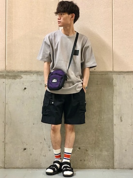「CAMP7（キャンプセブン）のアイテム（パンツ）」を使った、てらくら【相互フォロー】さん（メンズ・178cm）の夏コーディネート