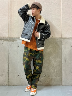 「BACK NUMBER（バックナンバー）のアイテム（ブルゾン）」を使った、てらくら【相互フォロー】さん（メンズ・178cm）の秋コーディネート