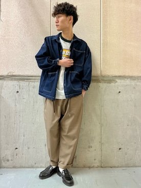 「BACK NUMBER（バックナンバー）のアイテム（ジャケット/アウター）」を使った、てらくら【相互フォロー】さん（メンズ・178cm）の春コーディネート