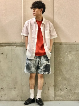 「Right-on（ライトオン）のアイテム（パンツ）」を使った、てらくら【相互フォロー】さん（メンズ・178cm）の夏コーディネート