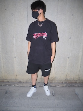 「H&M（エイチ・アンド・エム）のアイテム（レッグウェア）」を使った、D a i s u k eさん（メンズ・175cm）の夏コーディネート