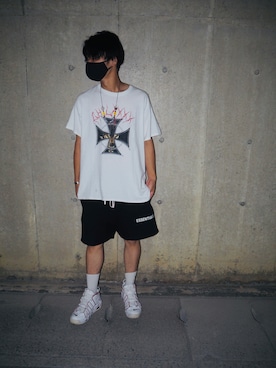 「H&M（エイチ・アンド・エム）のアイテム（レッグウェア）」を使った、D a i s u k eさん（メンズ・175cm）の夏コーディネート