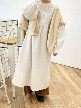 「Ambre Neige（アンブルネージュ）のアイテム（その他パンツ）」を使った、emiさん（レディース・153cm）の冬コーディネート