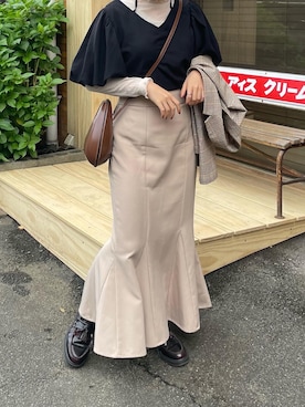 「Ambre Ciel（アンブルシエル）のアイテム」を使った、emiさん（レディース・153cm）の秋コーディネート