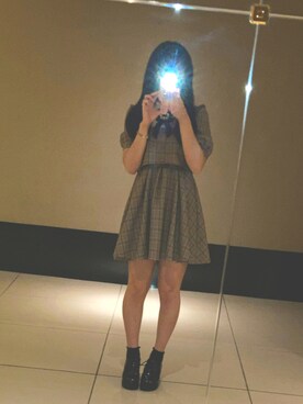 Rojita ロジータ の 配色カラーチェックop ワンピース Wear