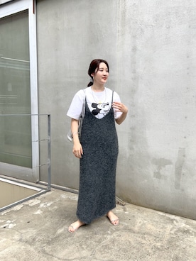 「ミッキーT」｜「アイテム（ワンピース/ドレス）」を使った、KOMORI_166cmさん（レディース・166cm）の夏コーディネート