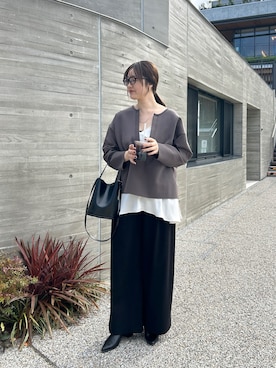 「アイテム（キャミソール）」を使った、KOMORI_166cmさん（レディース・166cm）の秋コーディネート