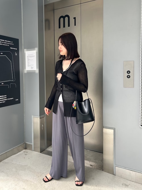 3サイズ展開》ハイウエストタックワイドパンツ（その他パンツ