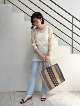 KOMORI_166cmさん（レディース・166cm）の夏コーディネート