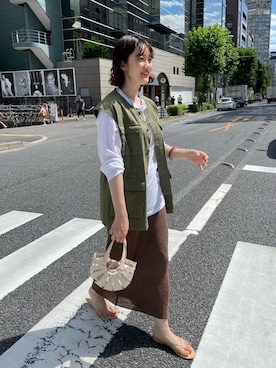 KOMORI_166cmさん（レディース・166cm）の夏コーディネート