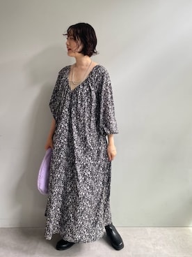 「アイテム（ブーティ）」を使った、KOMORI_166cmさん（レディース・166cm）の秋コーディネート