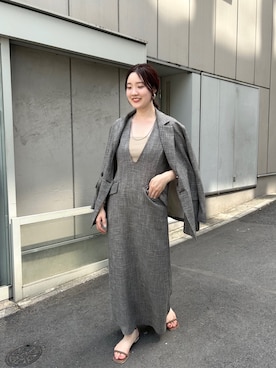 「SHENERY（シーナリー）のアイテム（テーラードジャケット）」を使った、KOMORI_166cmさん（レディース・166cm）の夏コーディネート