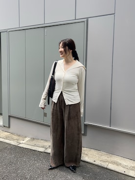 「アイテム（パンプス）」を使った、KOMORI_166cmさん（レディース・166cm）の秋コーディネート