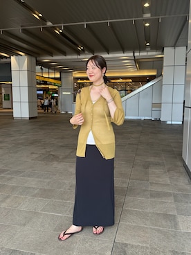 「アイテム（スカート）」を使った、KOMORI_166cmさん（レディース・166cm）の夏コーディネート