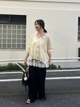 「アイテム（キャミソール）」を使った、KOMORI_166cmさん（レディース・166cm）の夏コーディネート