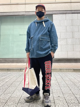 「アイテム（カバーオール）」を使った、SuGaKeNさん（メンズ・170cm）の春コーディネート