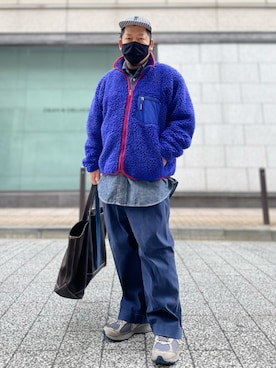 「TENBOX（テンボックス）のアイテム（帽子）」を使った、SuGaKeNさん（メンズ・170cm）の冬コーディネート