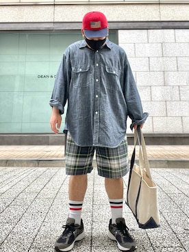 「POLO RALPH LAUREN（ポロ ラルフ ローレン）のアイテム（キャップ）」を使った、SuGaKeNさん（メンズ・170cm）の夏コーディネート