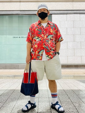 「Chaco（チャコ）のアイテム」を使った、SuGaKeNさん（メンズ・170cm）の夏コーディネート