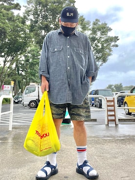 「アイテム（エコバッグ/サブバッグ）」を使った、SuGaKeNさん（メンズ・170cm）の秋コーディネート