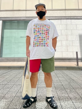 「TENBOX（テンボックス）のアイテム（帽子）」を使った、SuGaKeNさん（メンズ・170cm）の秋コーディネート