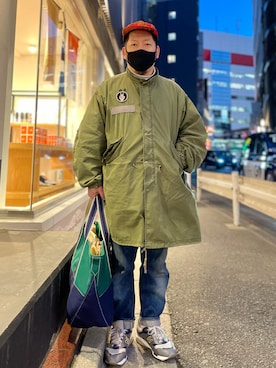 「BEAMS PLUS（ビームスプラス）のアイテム」を使った、SuGaKeNさん（メンズ・170cm）の春コーディネート