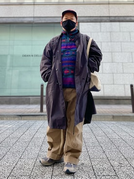 「patagonia」｜「アイテム（モッズコート）」を使った、SuGaKeNさん（メンズ・170cm）の冬コーディネート