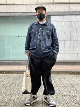 「TENBOX（テンボックス）のアイテム（帽子）」を使った、SuGaKeNさん（メンズ・170cm）の春コーディネート