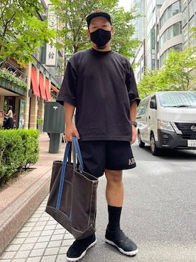 「MUNSINGWEAR（マンシングウェア）のアイテム」を使った、SuGaKeNさん（メンズ・170cm）の夏コーディネート