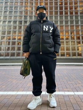 「Munsingwear（マンシングウェア）のアイテム（帽子）」を使った、SuGaKeNさん（メンズ・170cm）の冬コーディネート