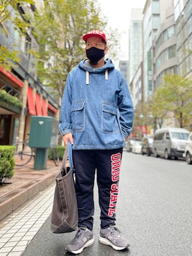 「BEAMS（ビームス）のアイテム（カバーオール）」を使った、SuGaKeNさん（メンズ・170cm）の秋コーディネート