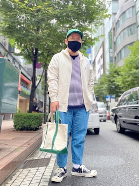 「CONVERSE ADDICT（コンバースアディクト）のアイテム」を使った、SuGaKeNさん（メンズ・170cm）の夏コーディネート