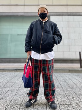 SuGaKeNさんの（Alpha Industries | アルファインダストリーズ）を使ったコーディネート